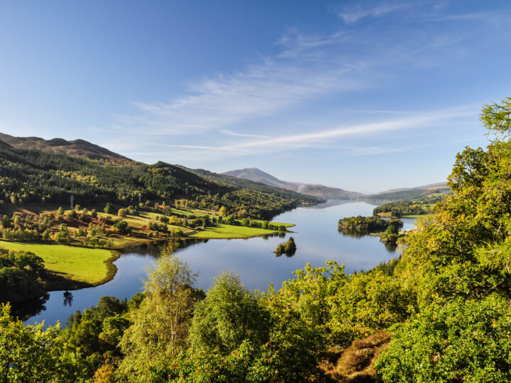 Queen's View at Loch Tummel - Scotland, UK