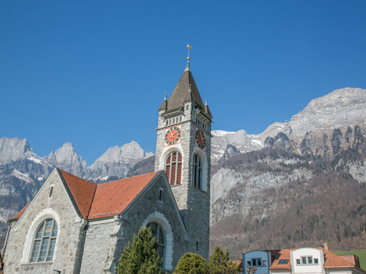 Church at Walenstadt, Switzerland
